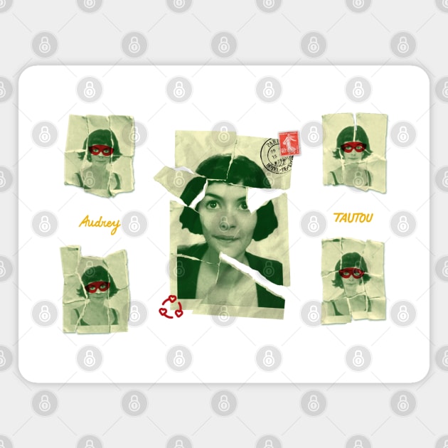 Amelie Movie Fan Art Design Magnet by O O Screen